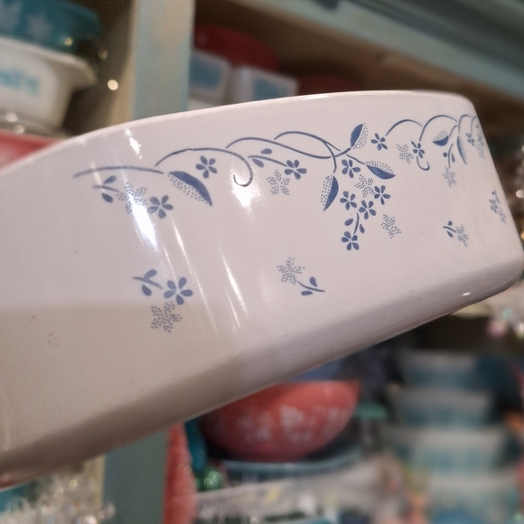 Provincial Blue 2L Corningwear A2B Vintage Casserole, Floral Baking Dish No Lid - Picture 4 of 13